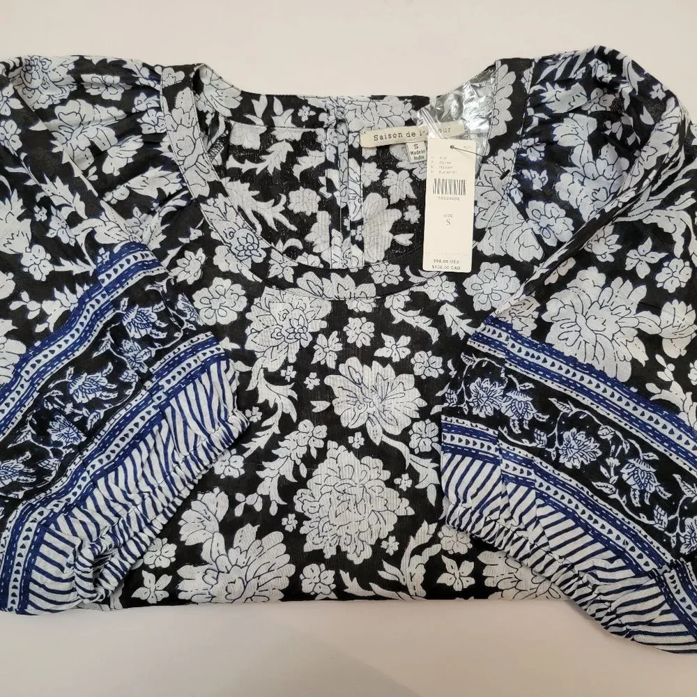 Anthropologie Saison De La Fleur Becca Blouse